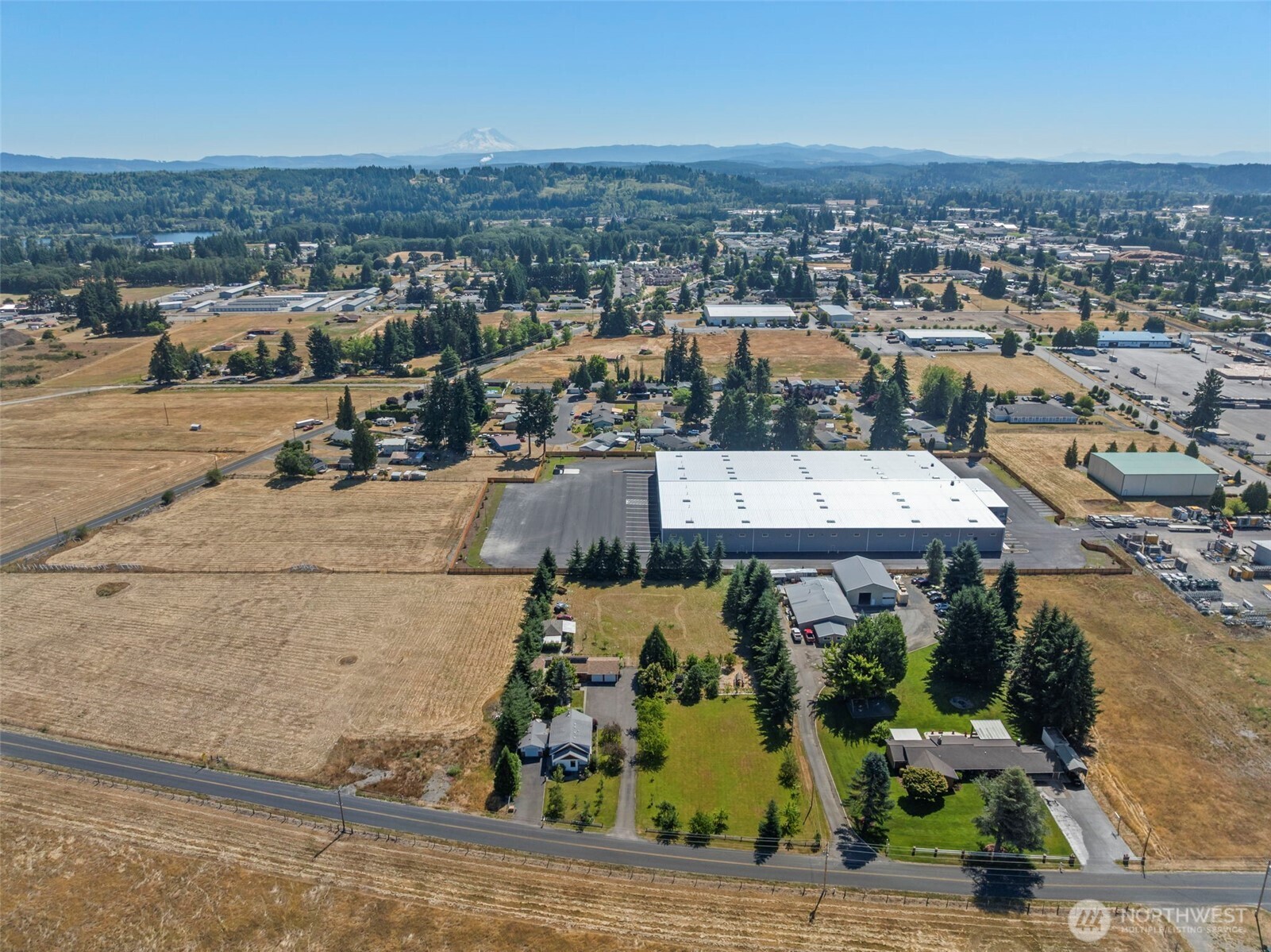 2118 Gallagher Road Centralia, WA 98531 - Photo 36 of 40 an aerial view of a house with a yard basket ball court and outdoor seating