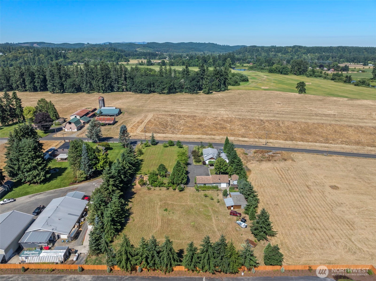 2118 Gallagher Road Centralia, WA 98531 - Photo 38 of 40 an aerial view of a house with a garden