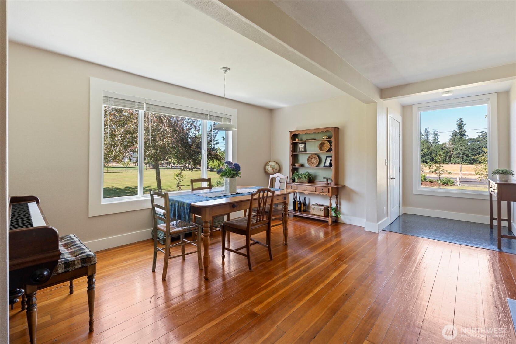 2118 Gallagher Road Centralia, WA 98531 - Photo 8 of 40 a view of a dining room with furniture window and wooden floor