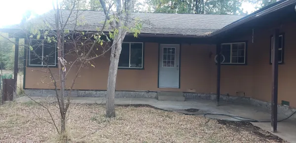 a backyard of a house