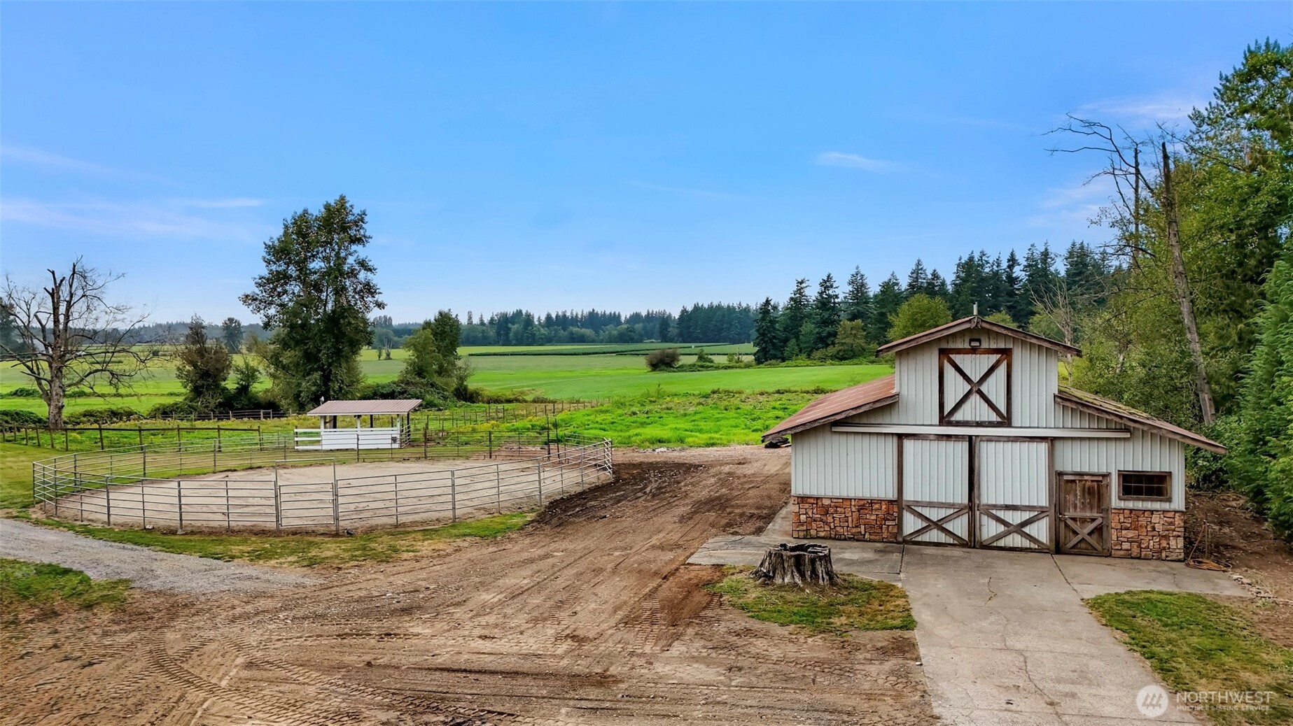 9067 Sunrise Road Custer, WA 98240 - Photo 30 of 40 a view of a house with a big yard