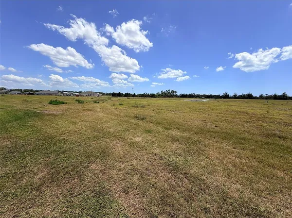 a view of an ocean and in a field