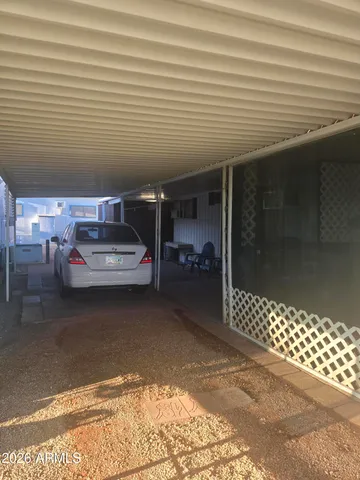 a car parked in front of a house