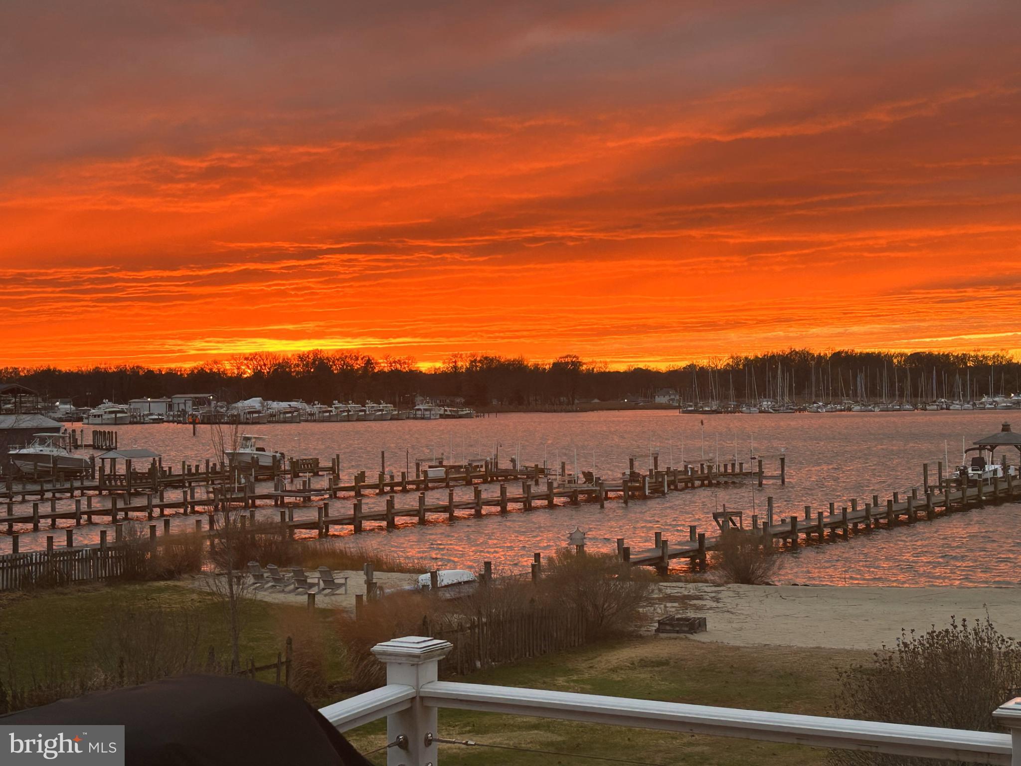 3714 Bay Drive Edgewater, MD 21037 - Photo 34 of 57 Sunset from Main Floor Sundeck