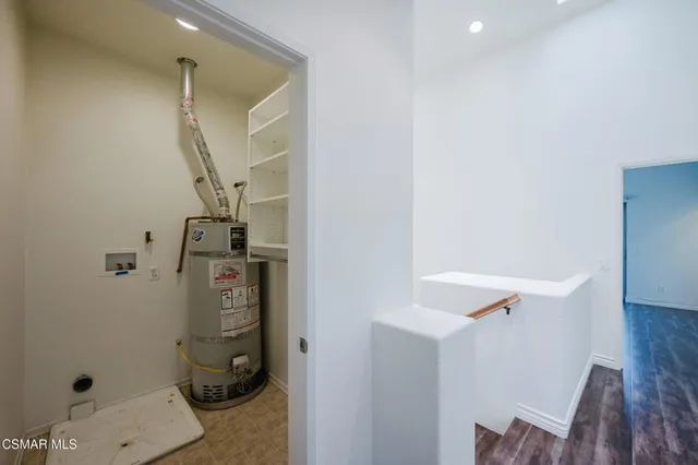 a view of hallway with shower