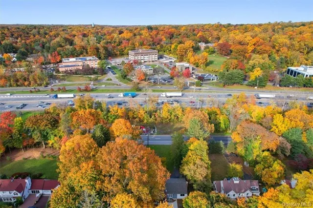 an aerial view of multiple house