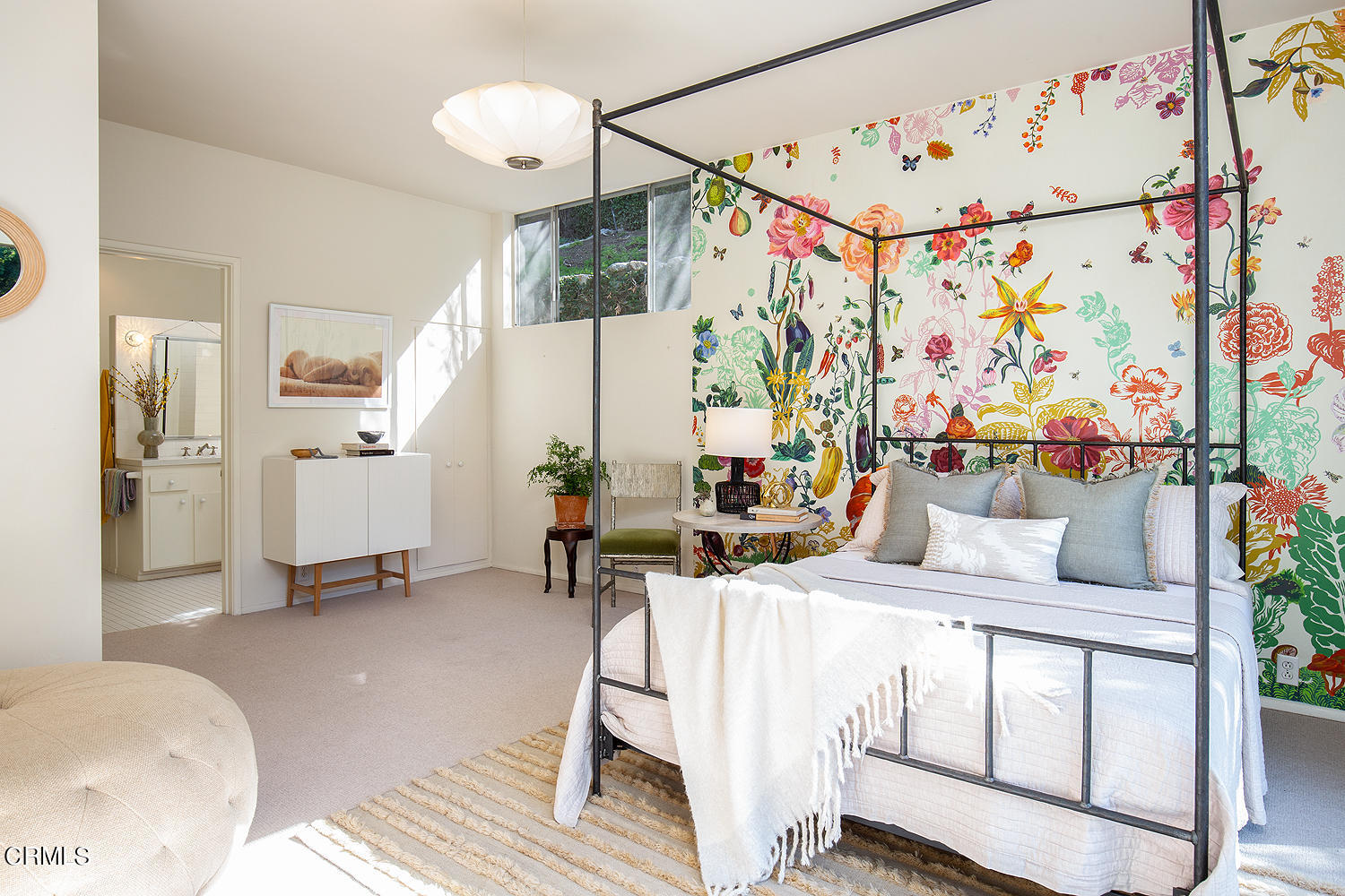 490 La Loma Road Pasadena, CA 91105 - Photo 25 of 59 a living room with furniture and a chandelier