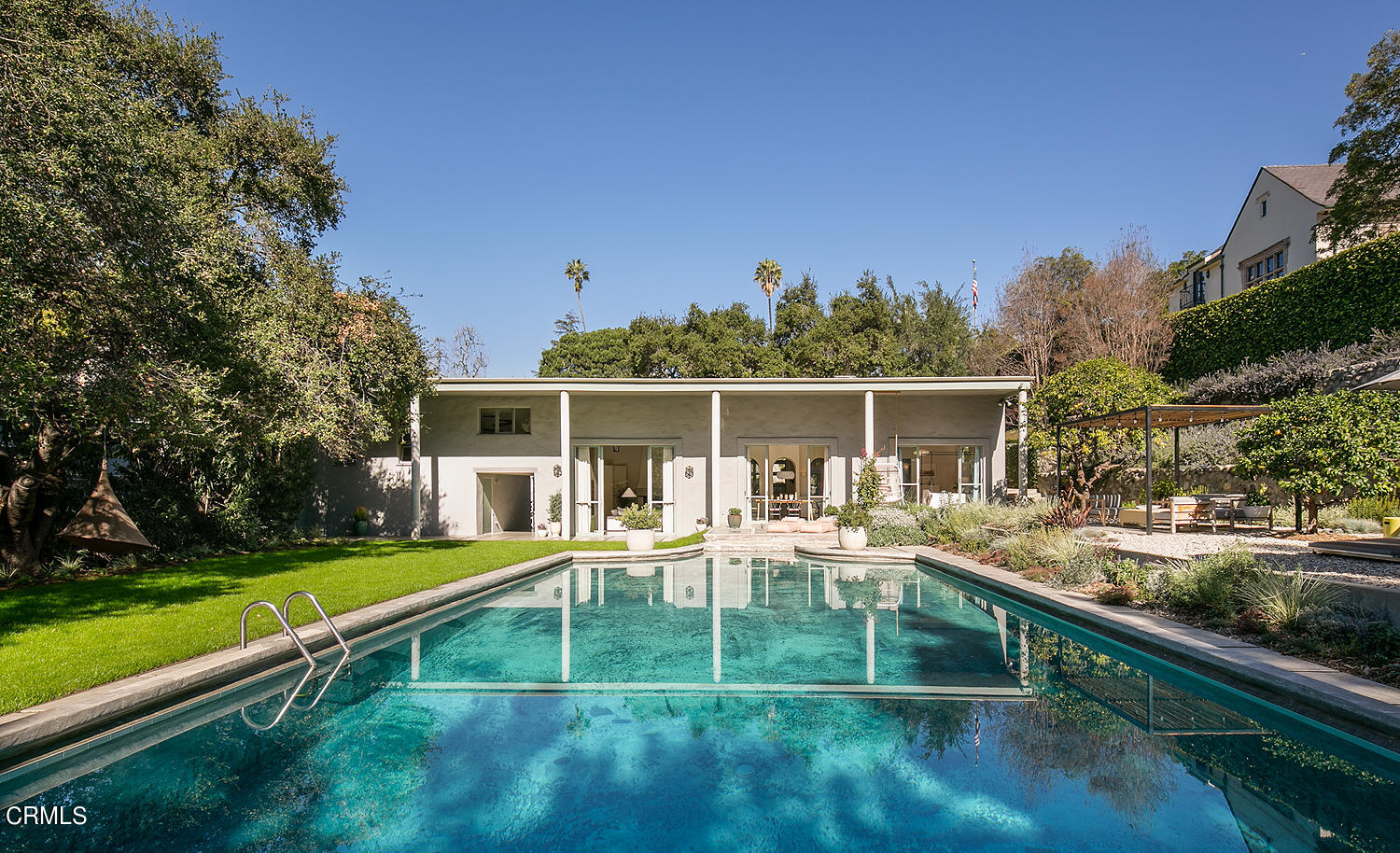 490 La Loma Road Pasadena, CA 91105 - Photo 35 of 59 a view of a house with pool