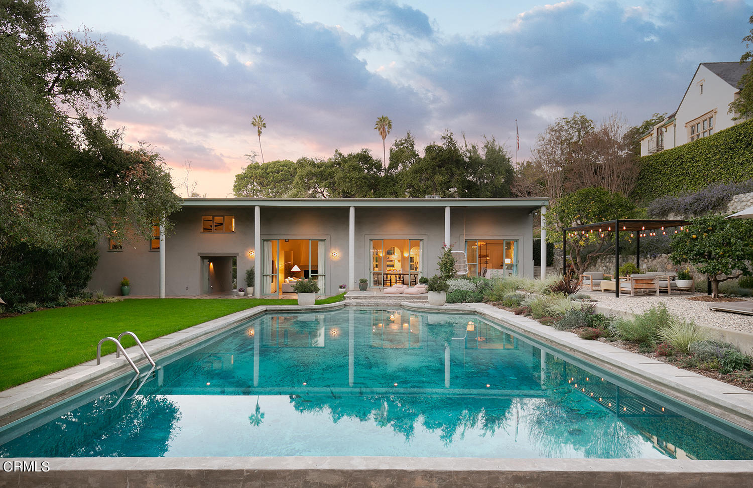 490 La Loma Road Pasadena, CA 91105 - Photo 50 of 59 a front view of house with yard and outdoor seating
