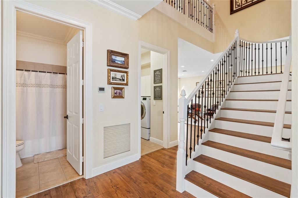 19239 Southwest 54th Street Miramar, FL 33029 - Photo 38 of 82 a view of a hallway with wooden floor and entryway