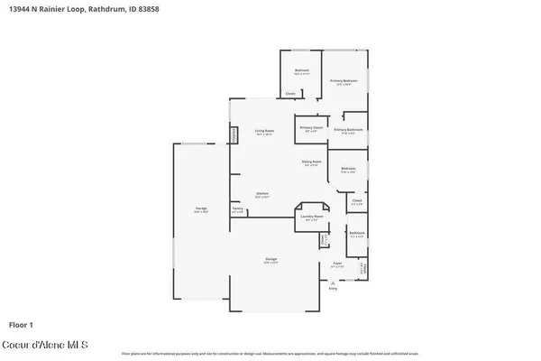 $735,000 | 13944 Rainier Loop, Rathdrum, ID 83858