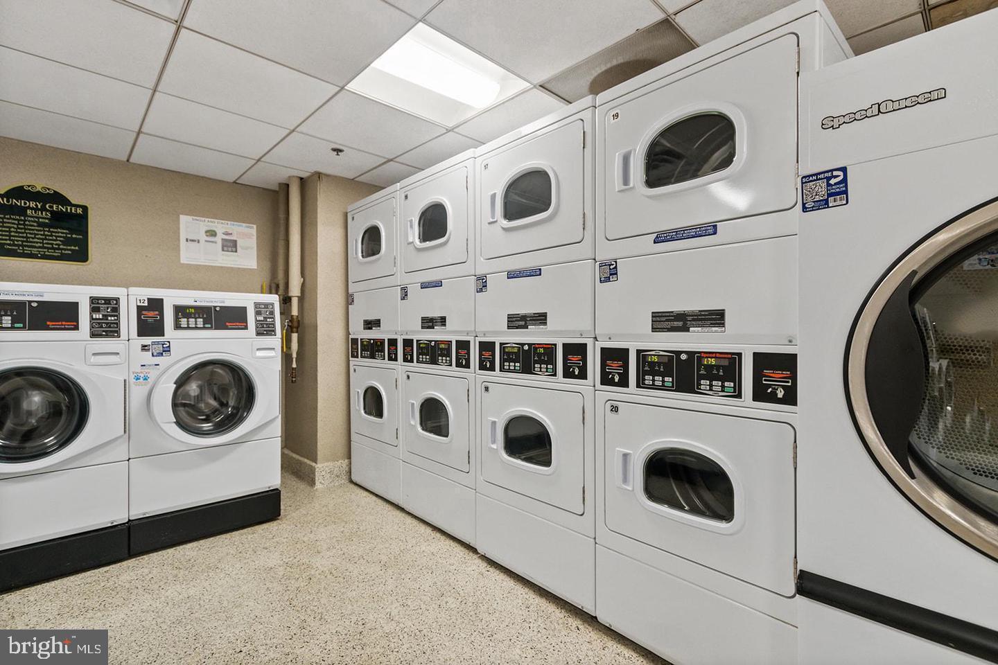 210 Locust Street, Unit 21E Philadelphia, PA 19106 - Photo 43 of 51 a utility room with dryer and washer