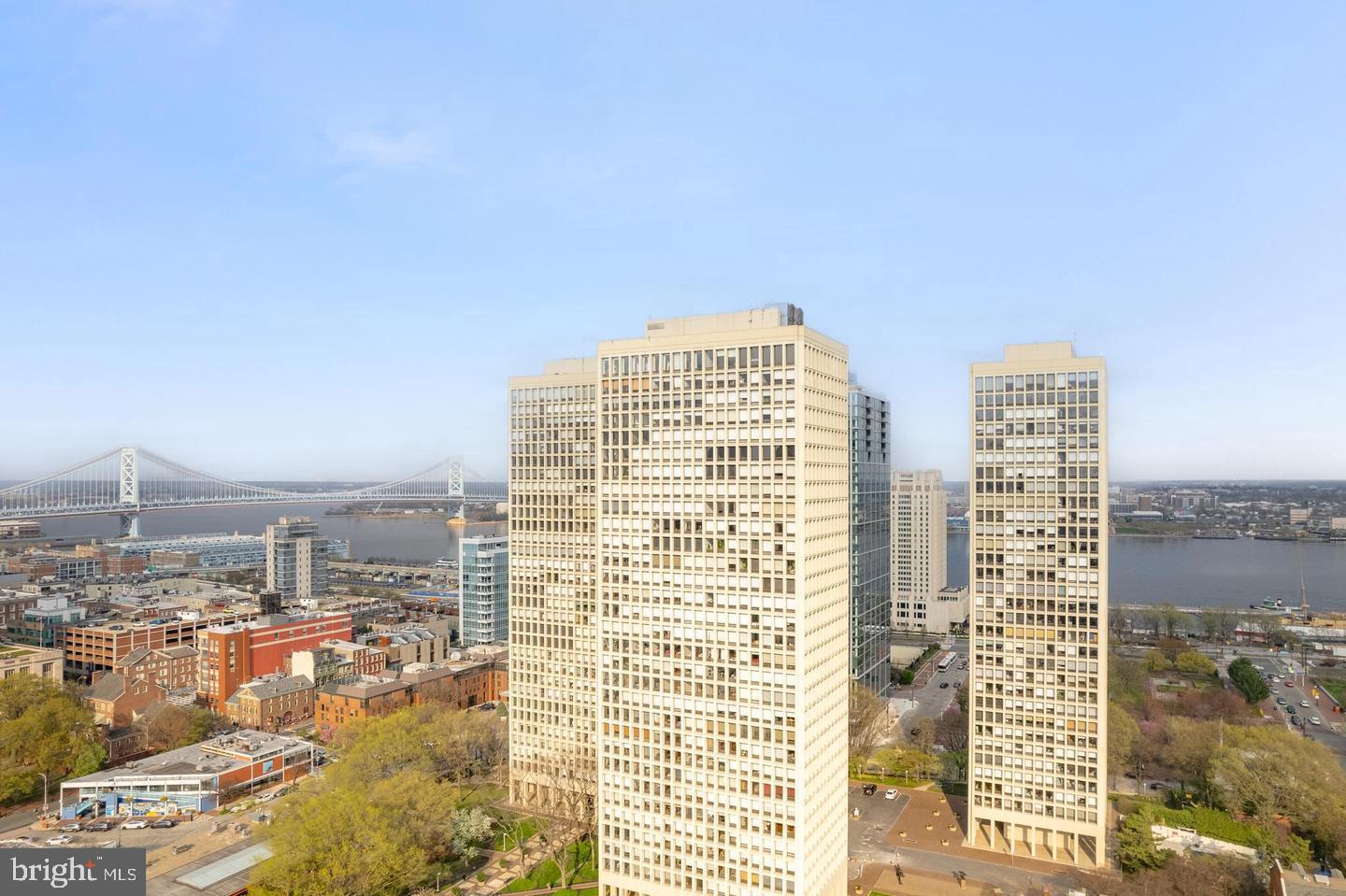210 Locust Street, Unit 21E Philadelphia, PA 19106 - Photo 50 of 51 a view of a city with tall buildings