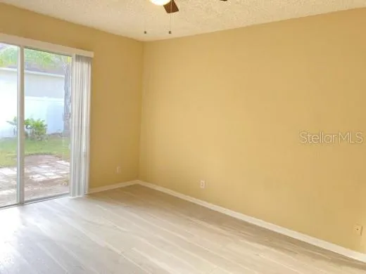 a view of an empty room