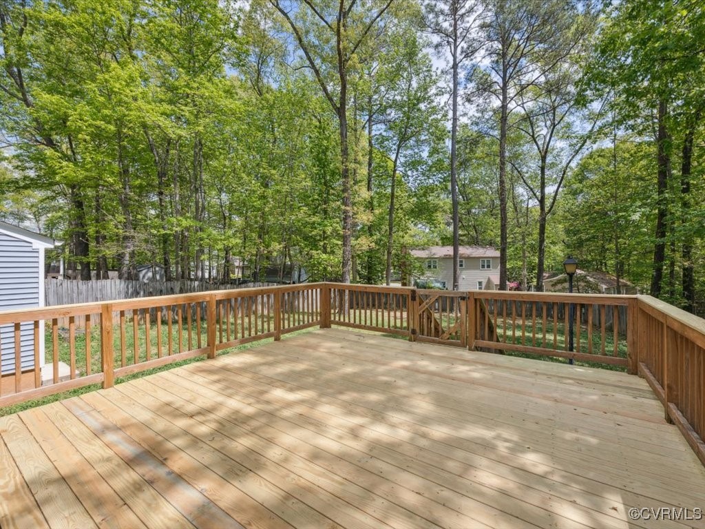 1407 Oldbury Road Midlothian, VA 23113 - Photo 27 of 34 a view of deck with a large trees