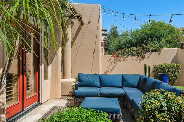 a view of a couches in the patio