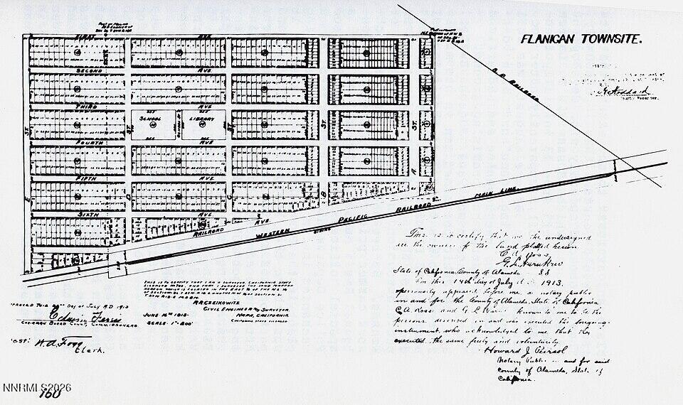 1 1st Avenue Reno, NV 89510 - Photo 4 of 27 Gleason 211 Acre Flanigan_townsite_map