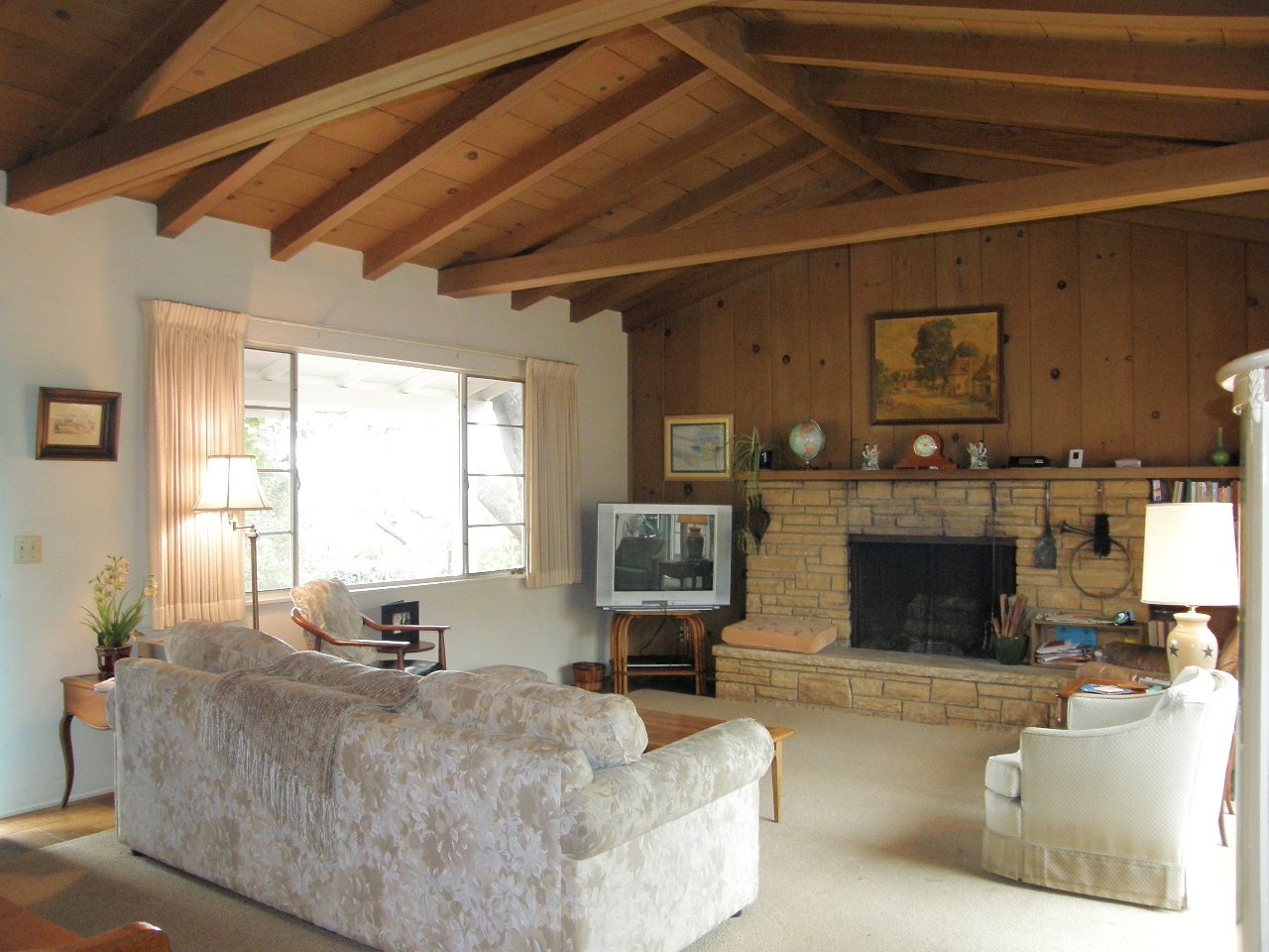 2222 Feather Hill Road Santa Barbara, CA 93108 - Photo 7 of 18 a living room with furniture and a fireplace