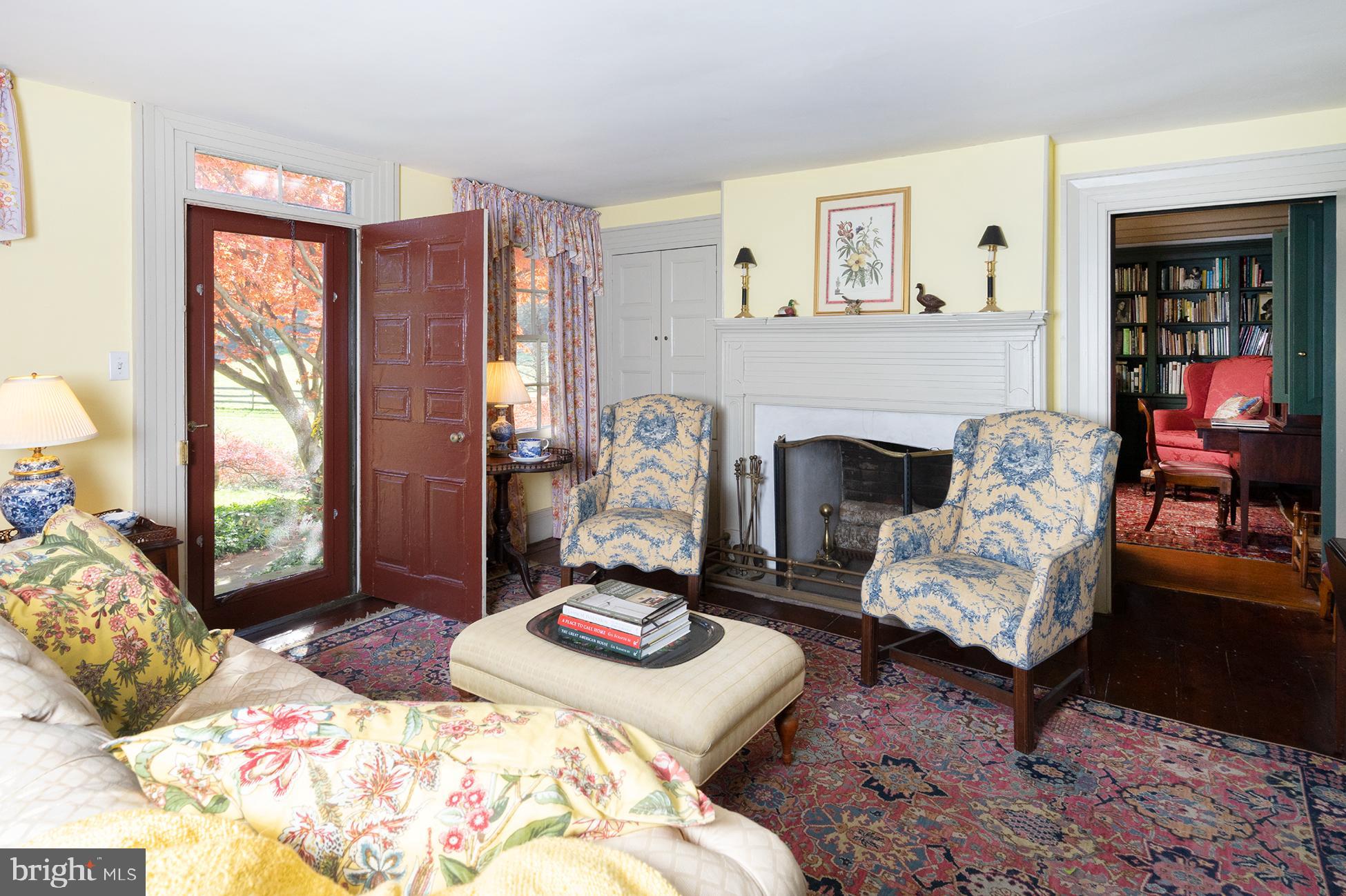 172 Pleasant Valley Road Titusville, NJ 08560 - Photo 18 of 55 Formal Living Room w/Stunning Orig Fireplace