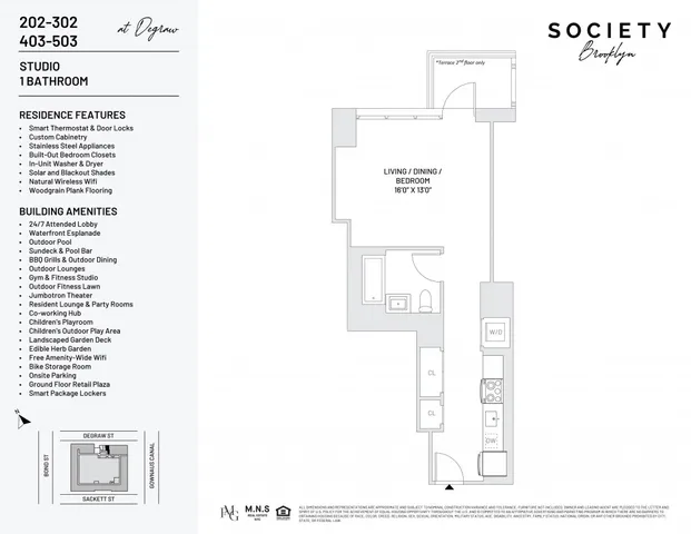 $3,525 | 500 Degraw Street, Unit 302 | Gowanus