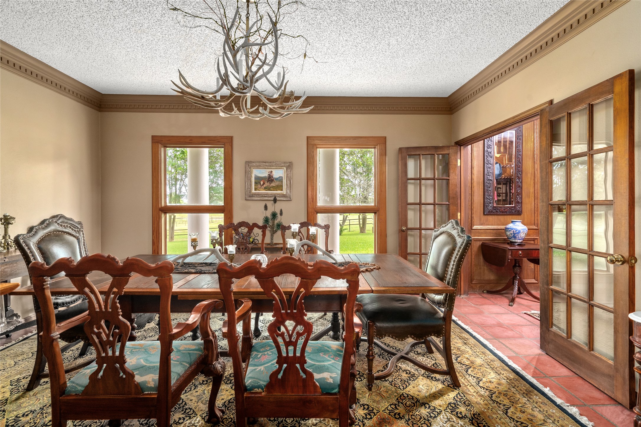 7023 Wolters Road Schulenburg, TX 78956 - Photo 12 of 49 a view of a dining room with furniture window and outside view