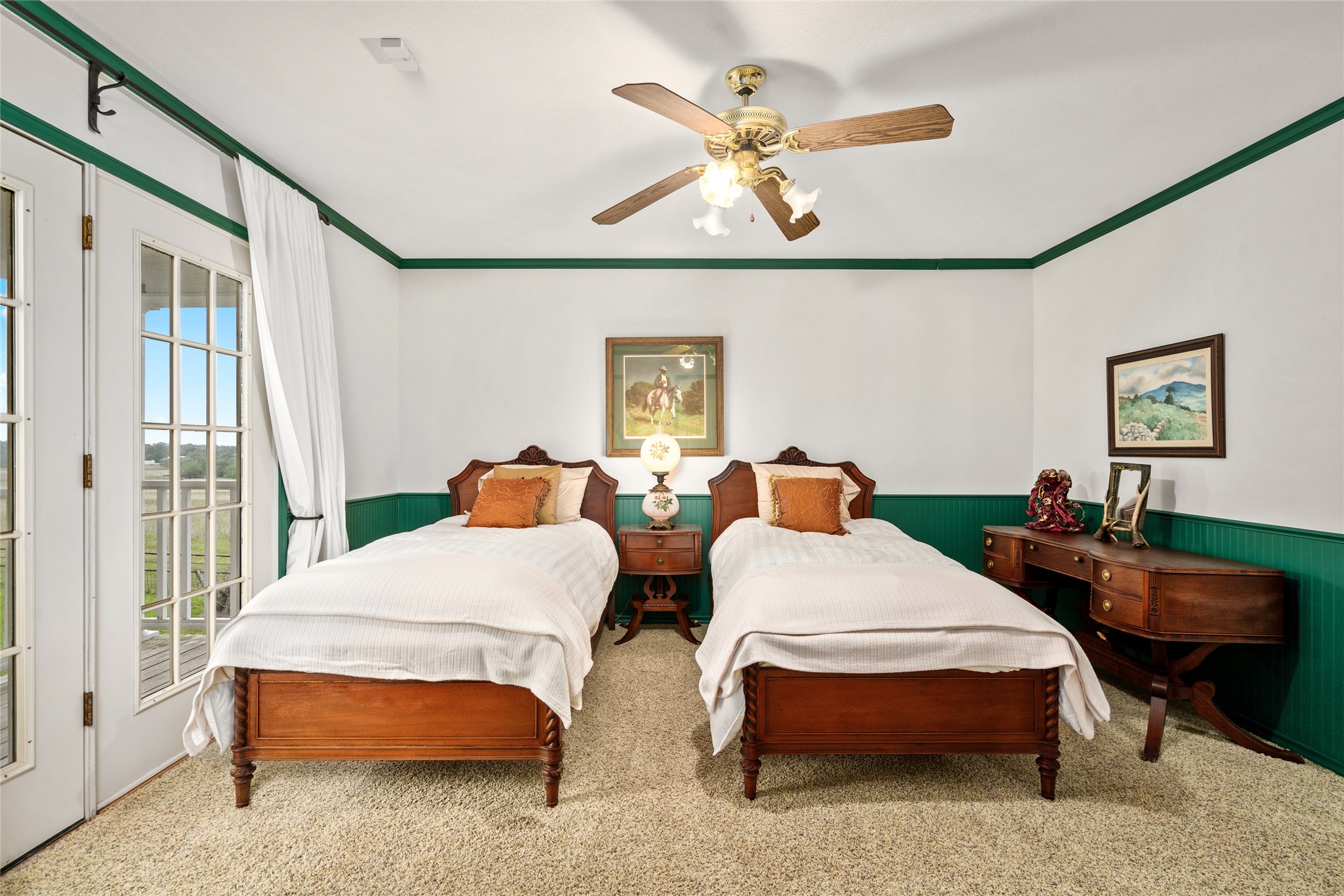 7023 Wolters Road Schulenburg, TX 78956 - Photo 32 of 49 a bedroom with 2 bed table and chair