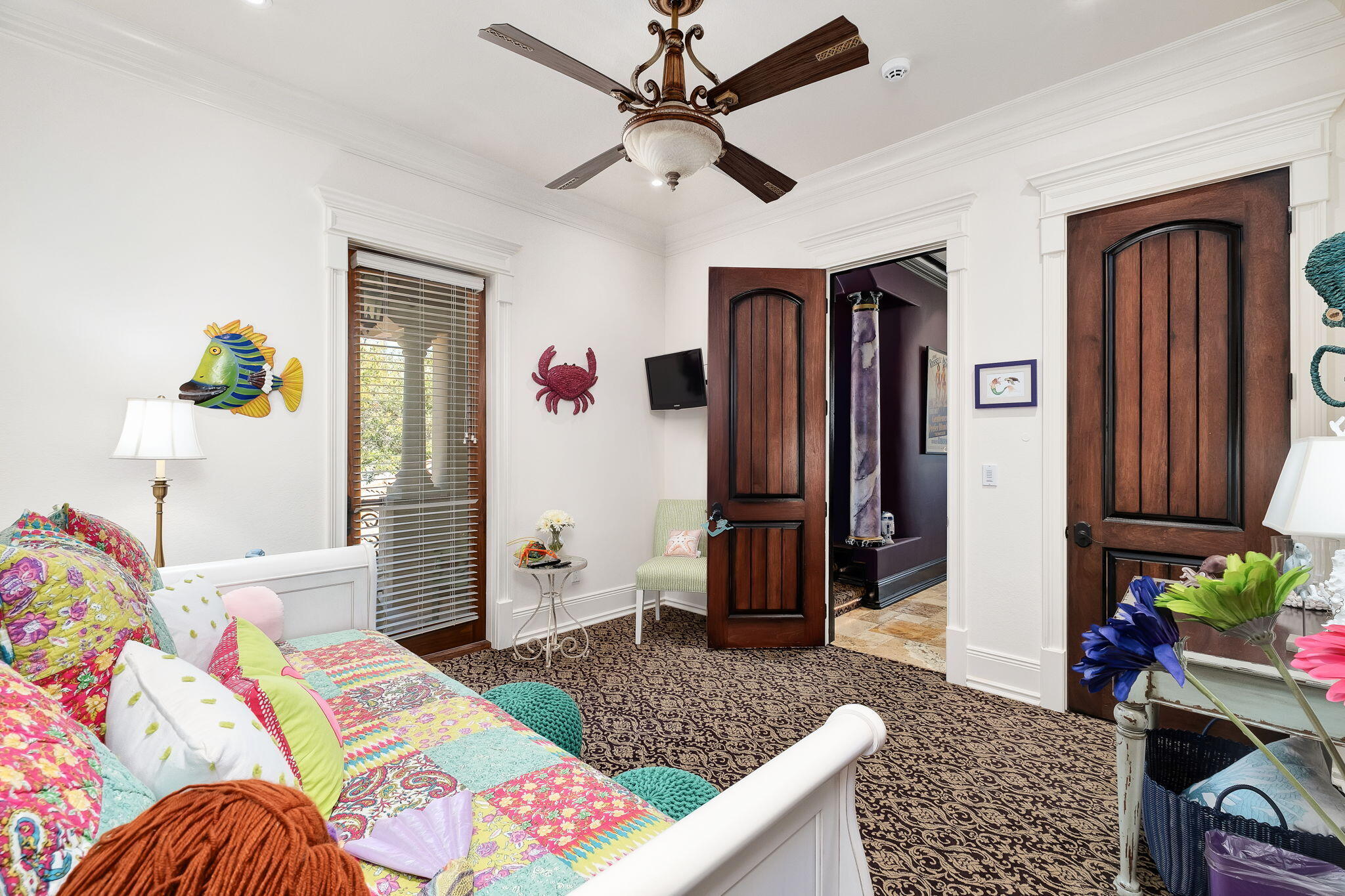 437 Admiral Court Destin, FL 32541 - Photo 75 of 100 a bedroom with a bed dresser and a window