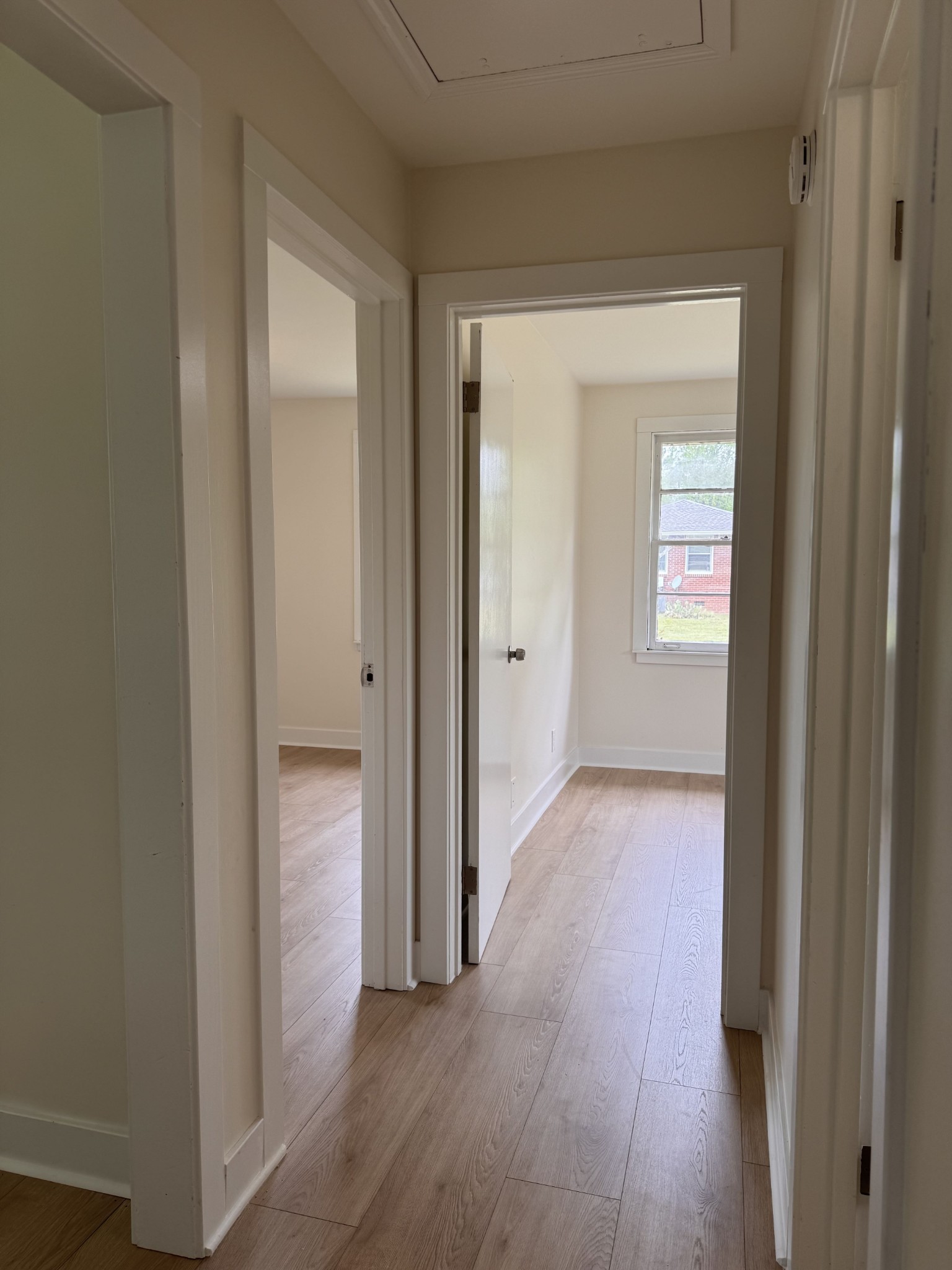 4362 Cato Road Nashville, TN 37218 - Photo 10 of 16 a view of hallway with closet and wooden floor