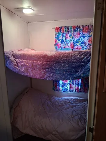 a bed room with a bed