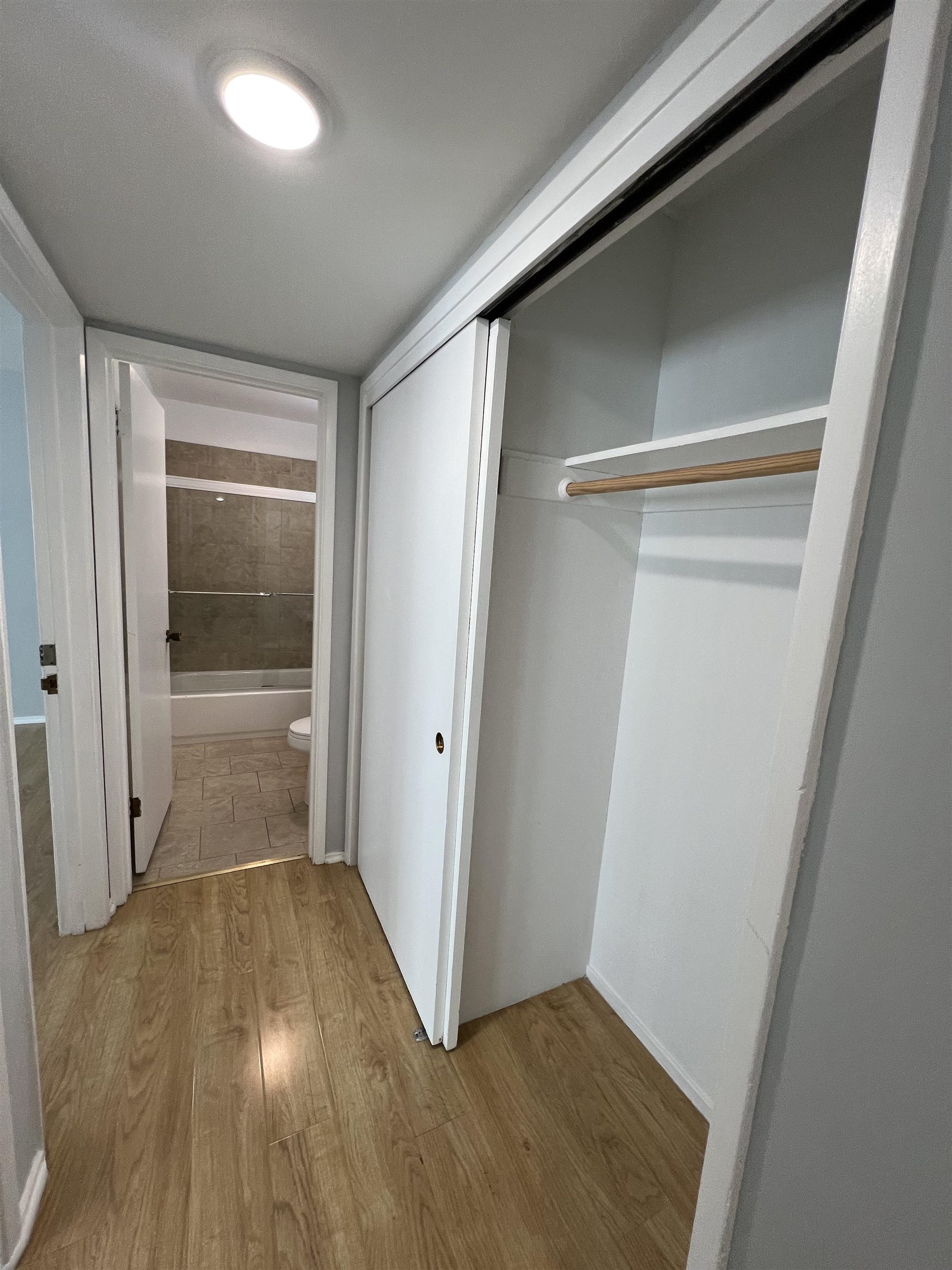 2636 Warring Street, Unit 204 Berkeley, CA 94704 - Photo 10 of 10 a view of hallway with wooden floor