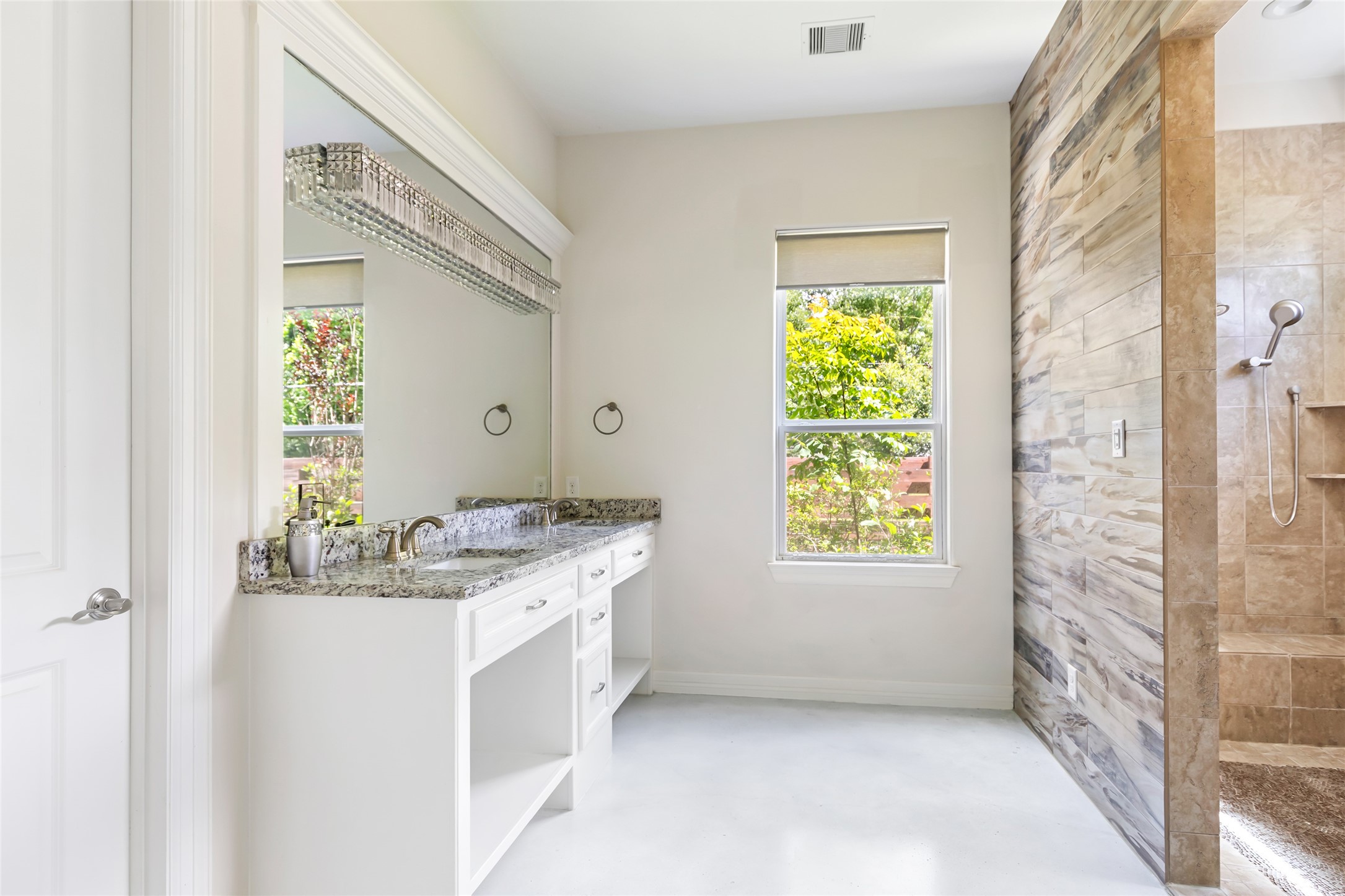 538 Magnolia Point Drive Huffman, TX 77336 - Photo 13 of 30 Master bathroom with double sinks, and large walk-in shower