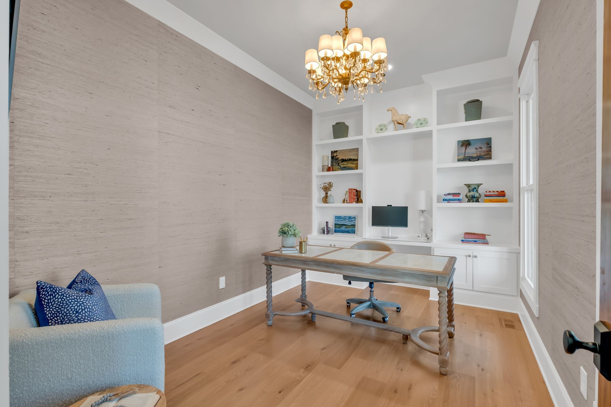 4855 Murfreesboro Road Arrington, TN 37014 - Photo 28 of 63 a work room with furniture and a chandelier