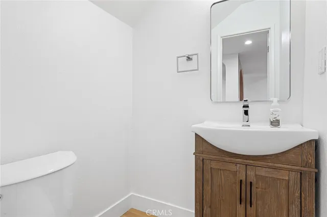 a sink with a mirror