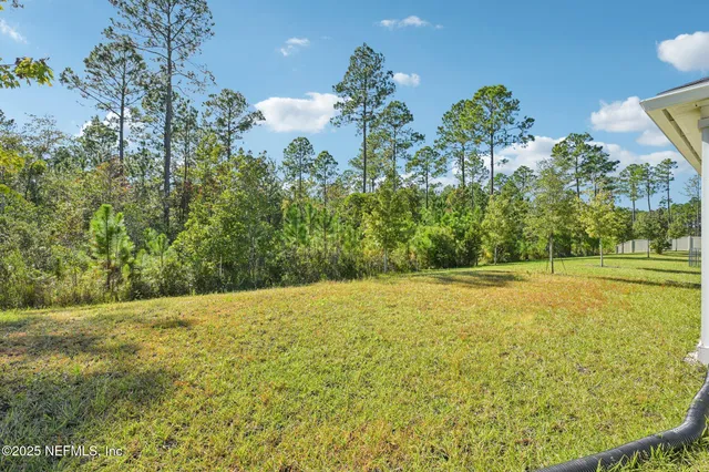 a view of an outdoor space and a yard
