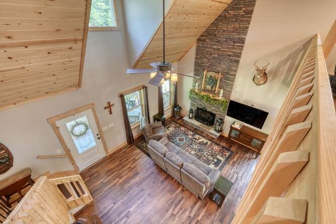 87 Harbin Court Morganton, GA 30560 - Photo 26 of 63 a view of living room with furniture and a fireplace
