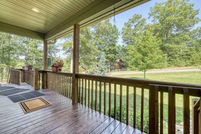 87 Harbin Court Morganton, GA 30560 - Photo 41 of 63 a view of a two chairs in the balcony