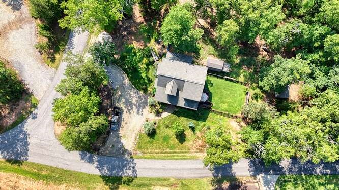 87 Harbin Court Morganton, GA 30560 - Photo 59 of 63 an aerial view of a house with a yard