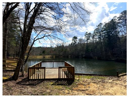 87 Harbin Court Morganton, GA 30560 - Photo 6 of 63 a view of a wooden deck with a yard