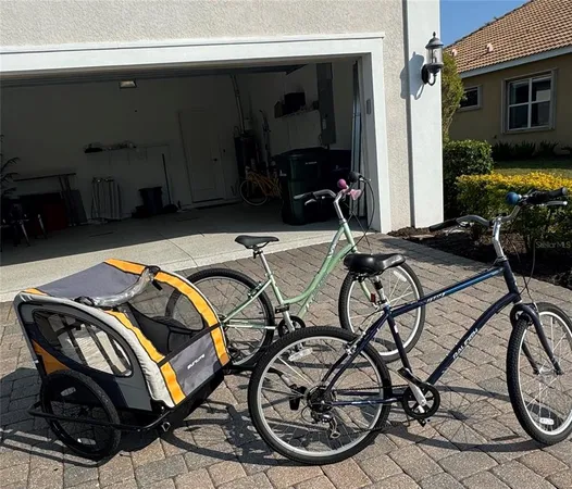 a view of a lake with a yard