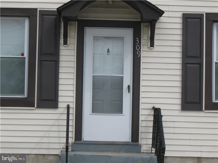 a view of front door of house