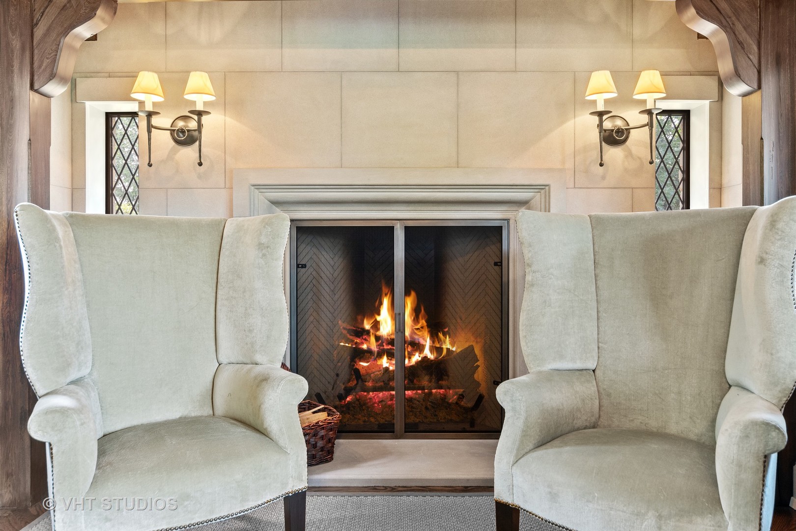 720 Ardsley Road Winnetka, IL 60093 - Photo 46 of 103 a living room with furniture and a fireplace