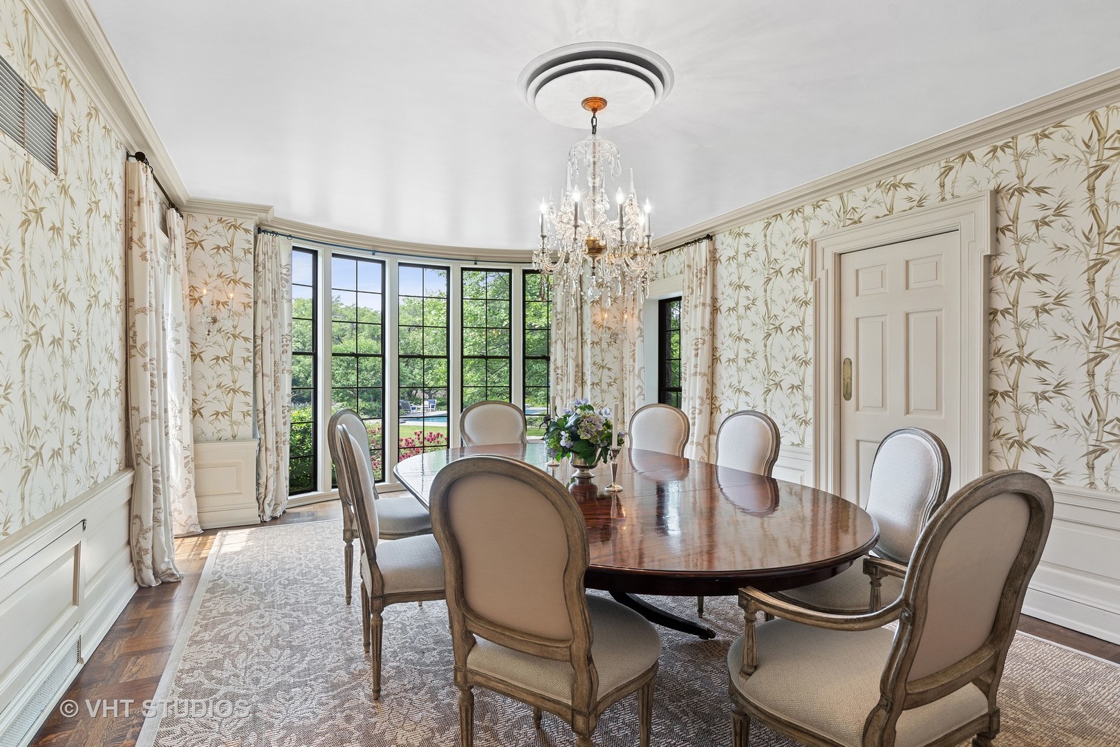 720 Ardsley Road Winnetka, IL 60093 - Photo 48 of 103 a view of a dining room with furniture window and outside view