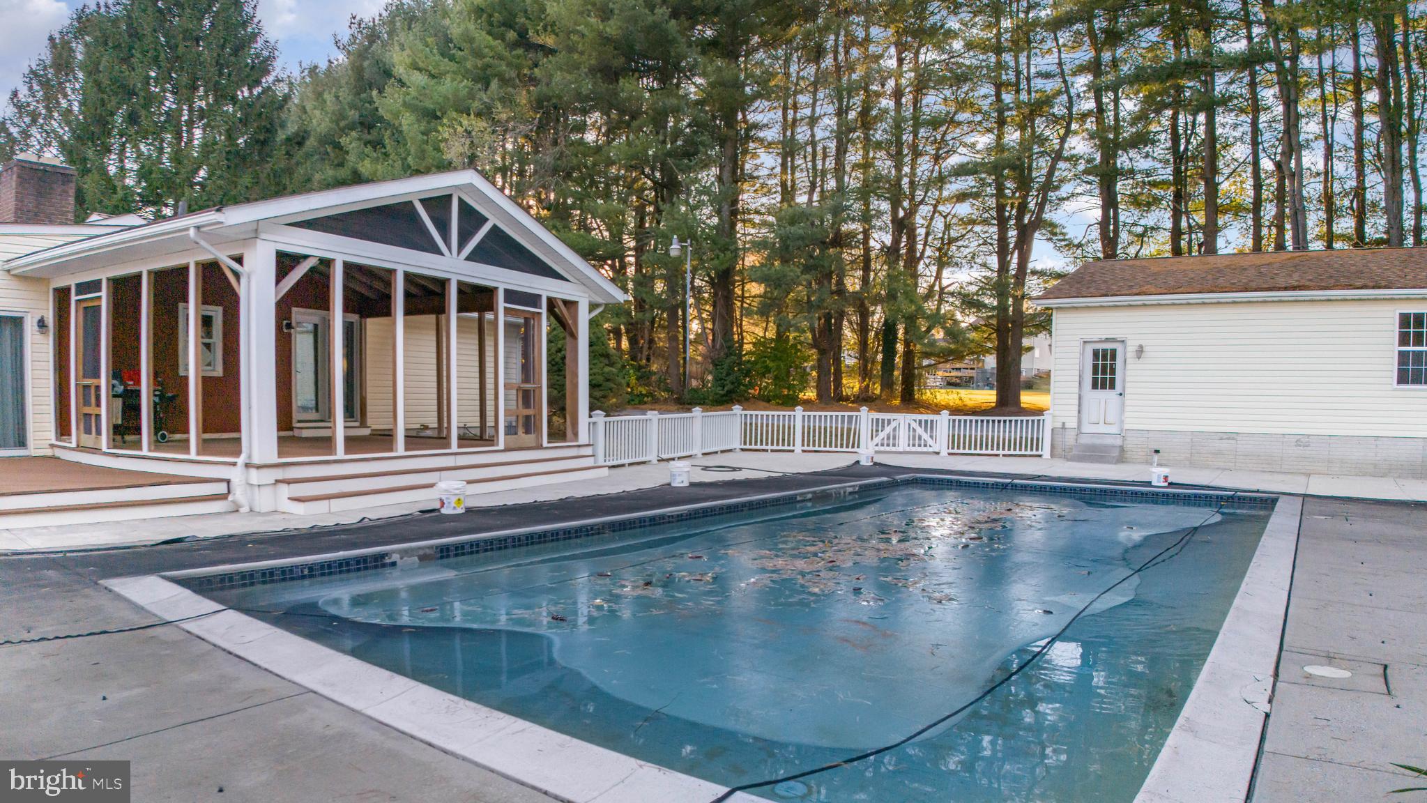 3116 Mt Carmel Road Upperco, MD 21155 - Photo 12 of 28 a view of a house with a swimming pool