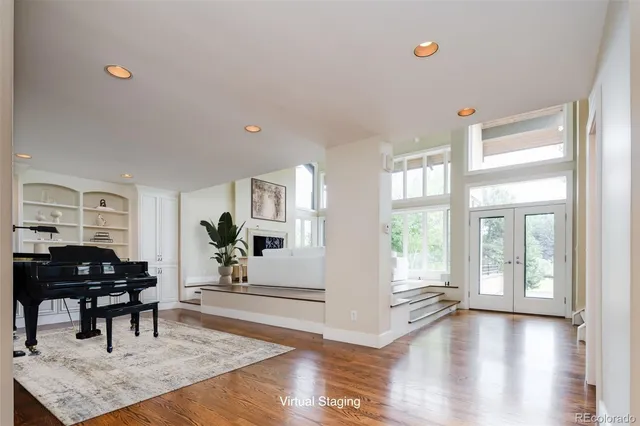 a view of living room with furniture and window