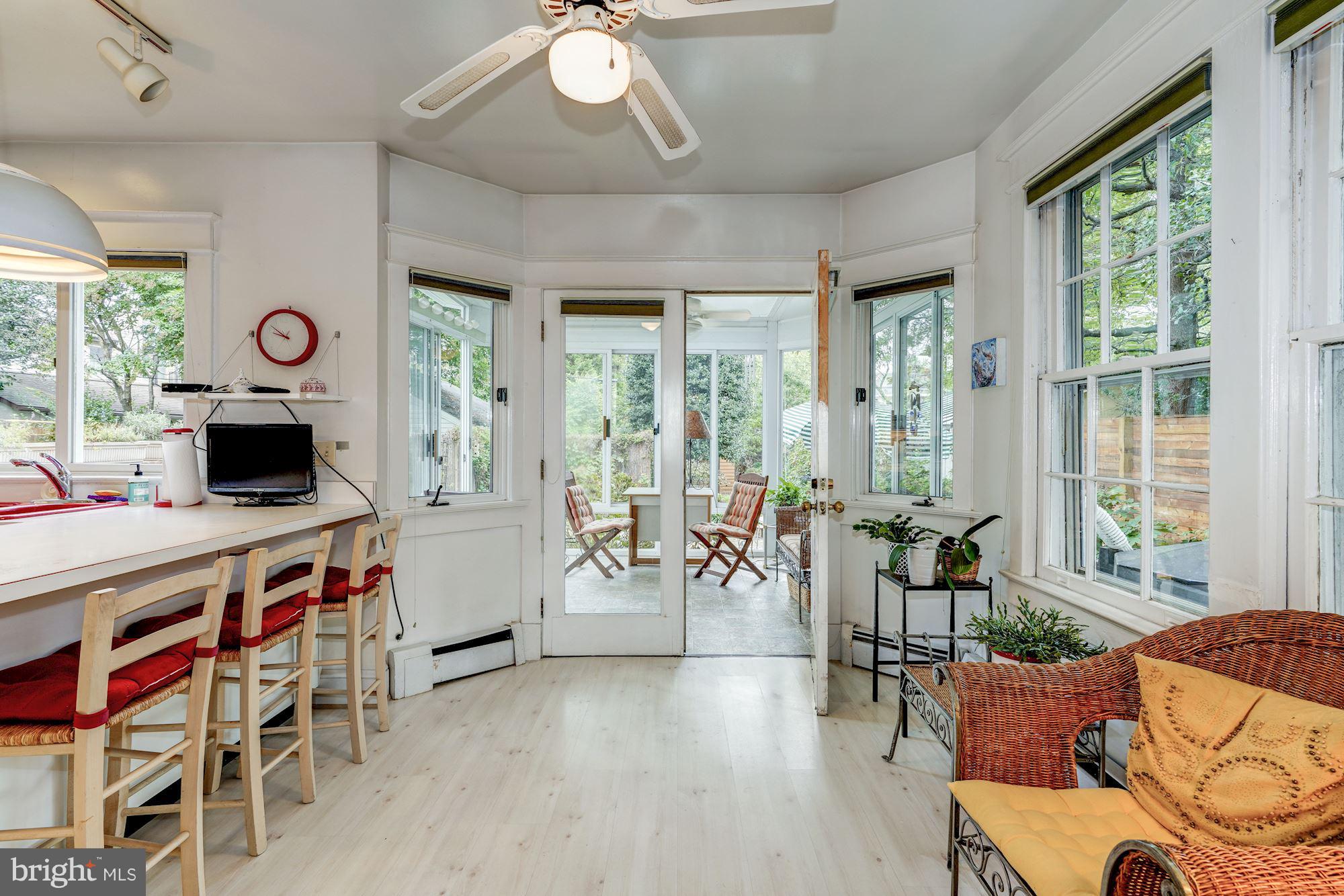 4119 Military Road Northwest Washington, DC 20015 - Photo 10 of 30 Kitchen breakfast area & glass porch