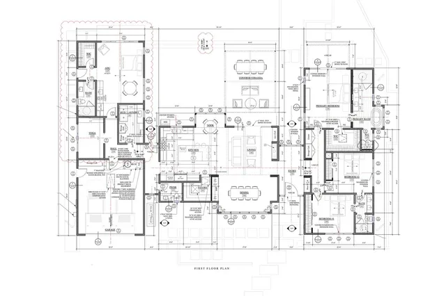 a black and white photo of a room