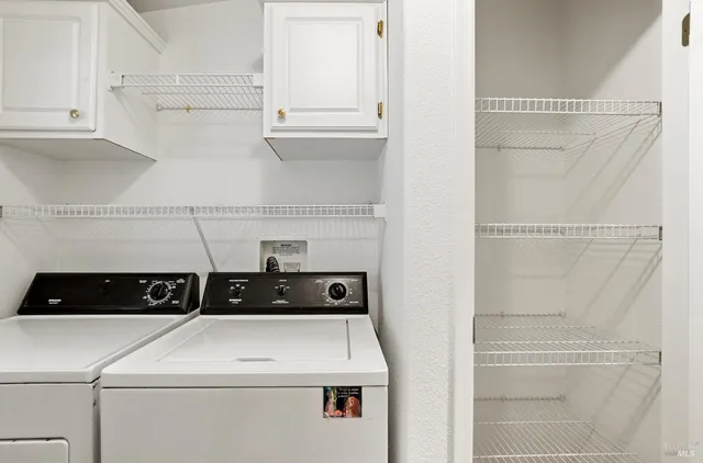 a close view of utility room