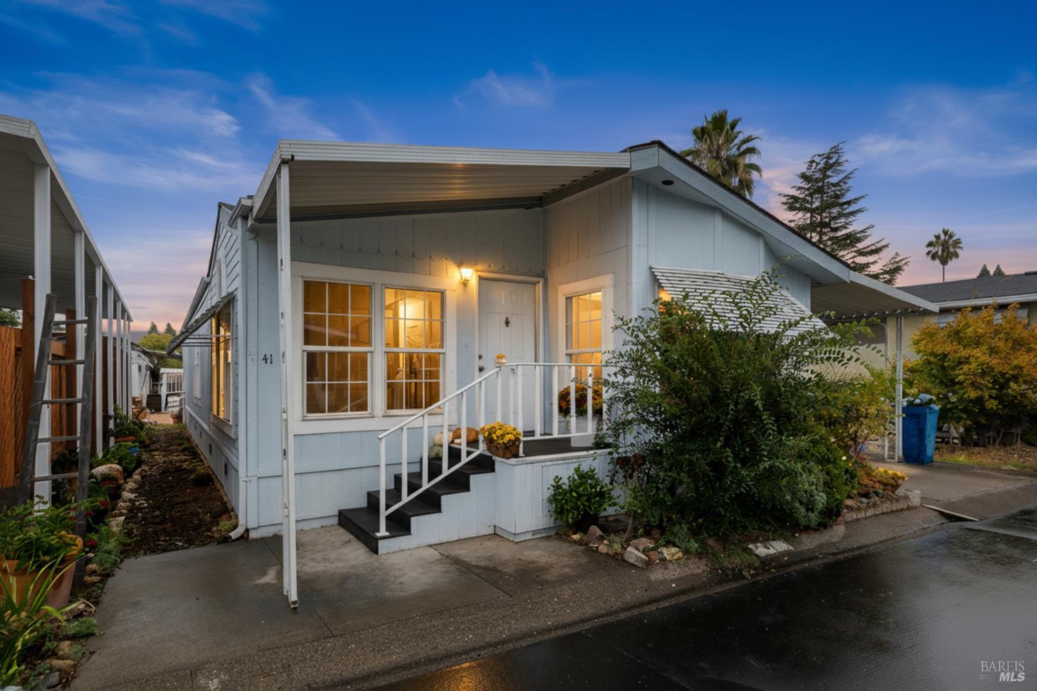 2412 Foothill Boulevard, Unit 41 Calistoga, CA 94515 - Photo 24 of 33 a front view of a house with garden