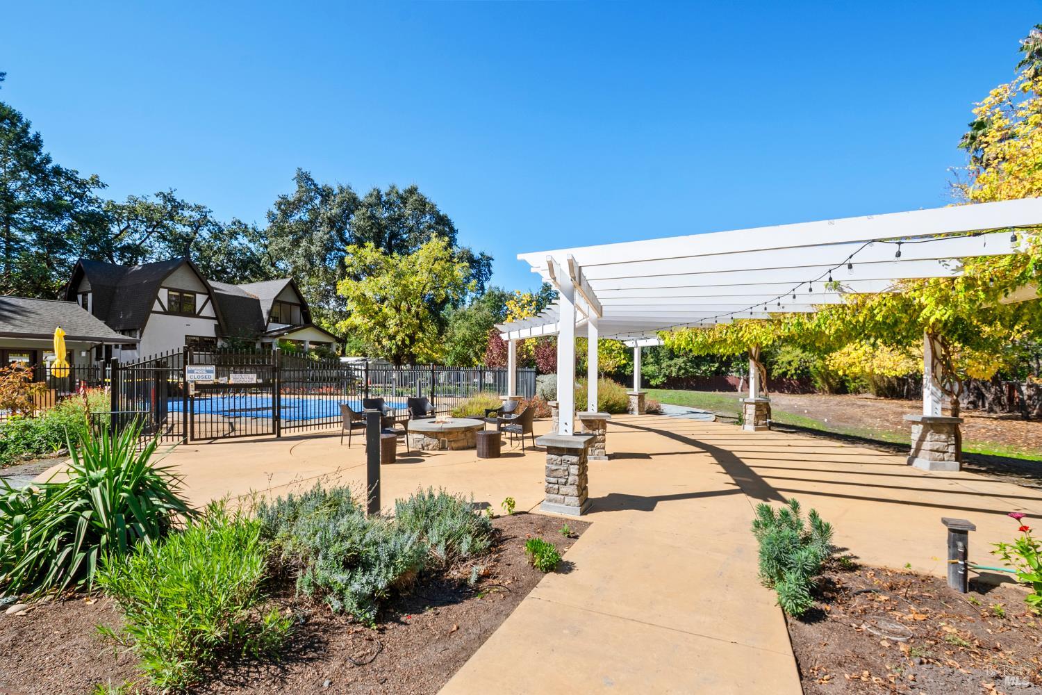 2412 Foothill Boulevard, Unit 41 Calistoga, CA 94515 - Photo 27 of 33 a view of a swimming pool with a patio