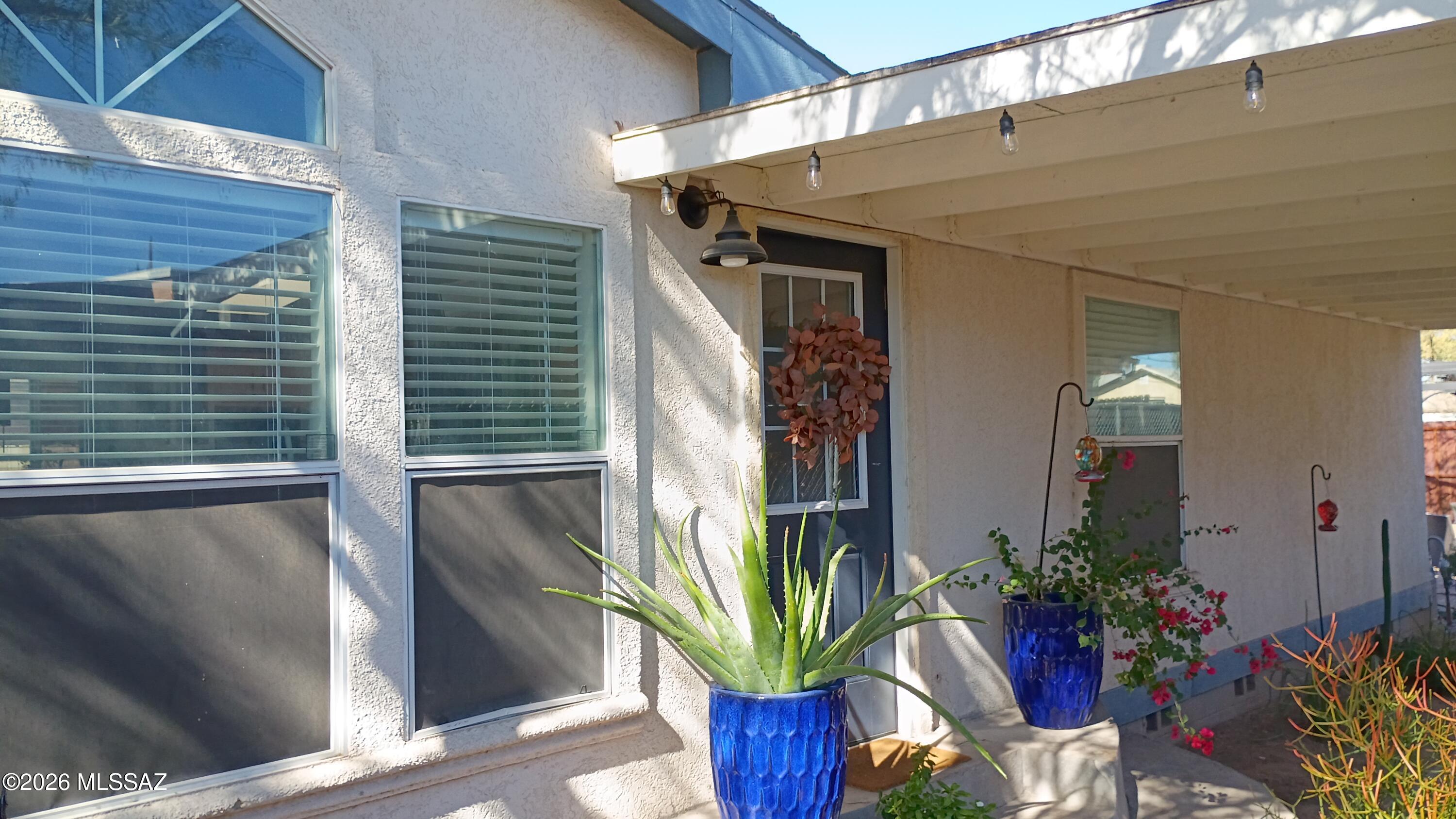 1449 West Hualpai Road Tucson, AZ 85745 - Photo 1 of 49 a potted plant sitting in front of a house
